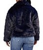Azalea Wang Plus Size Regina Faux Fur Wing Collar Oversize Snap Front Jacket - Image 2