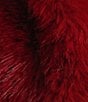Azalea Wang Plus Size Simona Faux Fur Oversize Shawl Collar Open Front Jacket, Color:Red - Image 5