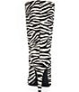 Azalea Wang Polly Zebra Print Calf Hair Pointed Toe Mid Calf Boots - Image 3