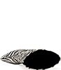Azalea Wang Polly Zebra Print Calf Hair Pointed Toe Mid Calf Boots - Image 4