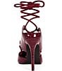 Azalea Wang Ramona Croco Embossed Ankle Tie Pointed Toe Pumps - Image 3