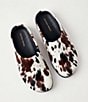 Azalea Wang Ramses Cow Print Calf Hair Platform Mules - Image 6