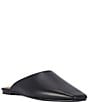 Azalea Wang Raphael Leather Square Toe Flat Mules - Image 1