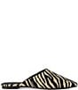 Azalea Wang Raphael Zebra Print Raffia Mules - Image 2