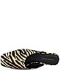 Azalea Wang Raphael Zebra Print Raffia Mules - Image 4