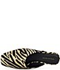 Azalea Wang Raphael Zebra Print Raffia Mules - Image 4