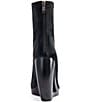 Azalea Wang Rapture Snake Embossed Open Curved Wedge Booties - Image 3