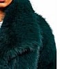 Azalea Wang Regina-Forest Oversize Shawl Collar Faux Fur Jacket - Image 5