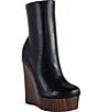Azalea Wang Road Platform Wedge Booties - Image 1