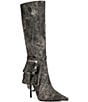 Azalea Wang Rondel Distressed Side Pocket Stiletto Boots - Image 1
