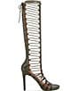 Azalea Wang Rosalina Stud Embellished Open Lace Tall Gladiator Sandals - Image 2