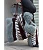 Azalea Wang Roxana Chevron Stripe Faux Fur Tote Bag, Color:Multi - Image 7