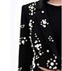 Azalea Wang Ruthie Pearl Accent Notch Collar Cropped Fit Blazer, Color:Blue - Image 4