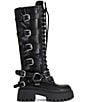 Azalea Wang Saxen Multi Strap Lace Up Tall Combat Boots - Image 2
