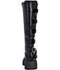 Azalea Wang Saxen Multi Strap Lace Up Tall Combat Boots - Image 3