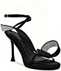 Azalea Wang Showgirl Rhinestone Twist Loop Knot Ankle Strap Dress Sandals - Image 6