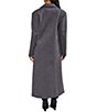 Azalea Wang Skyline Grey Wool Blend Pin Stripe Notch Collar Button Front Tailored Coat - Image 3