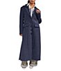 Azalea Wang Skyline Wool Blend Pin Stripe Notch Collar Button Front Tailored Coat - Image 2