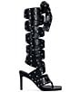 Azalea Wang Sodalite Studded Wraparound Square Toe Thong Sandals - Image 2