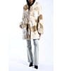 Azalea Wang Taher Shawl Collar Oversize Faux Fur Jacket, Color:Beige - Image 4