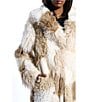 Azalea Wang Taher Shawl Collar Oversize Faux Fur Jacket, Color:Beige - Image 5