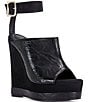 Azalea Wang Tana Ankle Strap Platform Wedge Sandals - Image 1