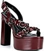 Azalea Wang Tarynn O-Ring Hardware Platform Block Heel Sandals - Image 1