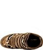 Azalea Wang Tempest Suede Leopard Print Hidden Wedge Sneaker Booties - Image 4