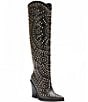Color:Black - Image 1 - Texas Studded Tall Western Boots
