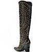Color:Black - Image 3 - Texas Studded Tall Western Boots