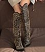 Color:Black - Image 4 - Texas Studded Tall Western Boots
