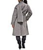 Azalea Wang Tina Wool Blend Asymmetrical Scarf Neck Oversize Belted Wrap Coat - Image 3