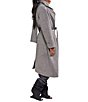 Azalea Wang Tina Wool Blend Asymmetrical Scarf Neck Oversize Belted Wrap Coat - Image 4