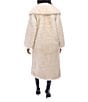 Azalea Wang Toasted Marshmallow Faux Fur Collared Wrap Coat, Color:White - Image 2