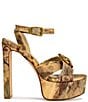 Azalea Wang Uma Leopard Print Platform Ankle Strap Sandals - Image 2
