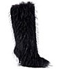 Azalea Wang Upstarter Faux Fur Pointed Toe Tall Boots - Image 1