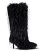 Azalea Wang Upstarter Faux Fur Pointed Toe Tall Boots - Image 2