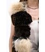 Azalea Wang Vail-Brown Multi Faux Fur Open Front Vest, Color:Brown Multi - Image 5