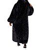 Azalea Wang Vault-Black Faux Fur Open Lapel Trench Coat - Image 2