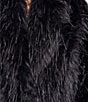 Azalea Wang Vault-Black Faux Fur Open Lapel Trench Coat - Image 5