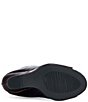 Azalea Wang Vincent Croco Embossed Patent Peep Toe Sculptural Wedge Tall Boots - Image 5