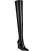 Azalea Wang Virex Form Fit Thigh High Wedge Boots - Image 1