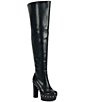 Azalea Wang Wardell Platform Block Heel Over The Knee Boots - Image 1