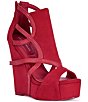 Azalea Wang Xareni Perforated Platform Wedge Sandals - Image 1