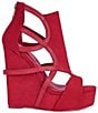 Azalea Wang Xareni Perforated Platform Wedge Sandals - Image 2