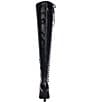 Azalea Wang Zephra Side Lace Pointed Toe Over The Knee Boots - Image 3