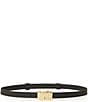 B-Low the Belt 0.75#double; Diem Leather Belt, Color:Black/Gold - Image 1
