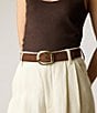 B-Low the Belt 1.5#double; Greyson Suede Belt, Color:Chocolate/Gold - Image 3
