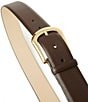 B-Low the Belt 1.5#double; Kennedy Leather Belt, Color:Chocolate/Gold - Image 2