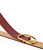 B-Low the Belt 1.5#double; Kyra Leather Belt, Color:Maroon/Gold - Image 2